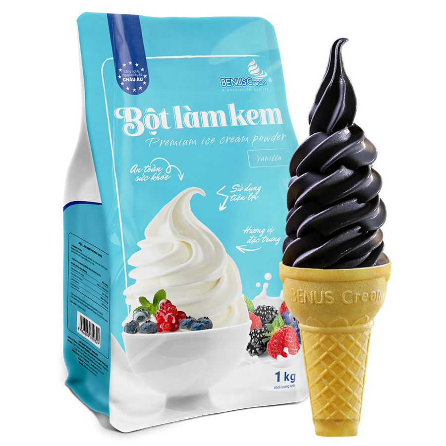 Bột làm kem Than tre