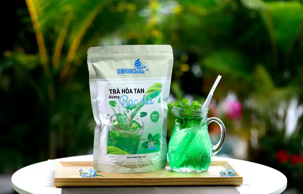 Trà hòa tan Bạc hà