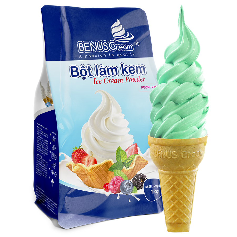 Bột làm kem Bạc hà