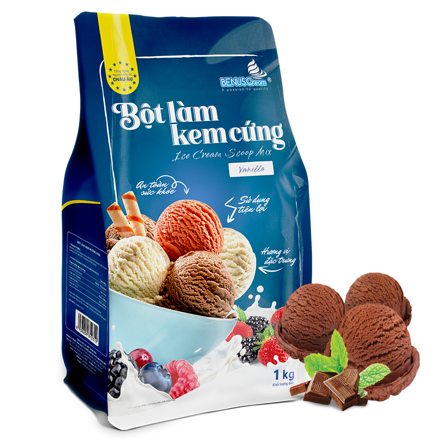 Bột làm kem cứng Socola