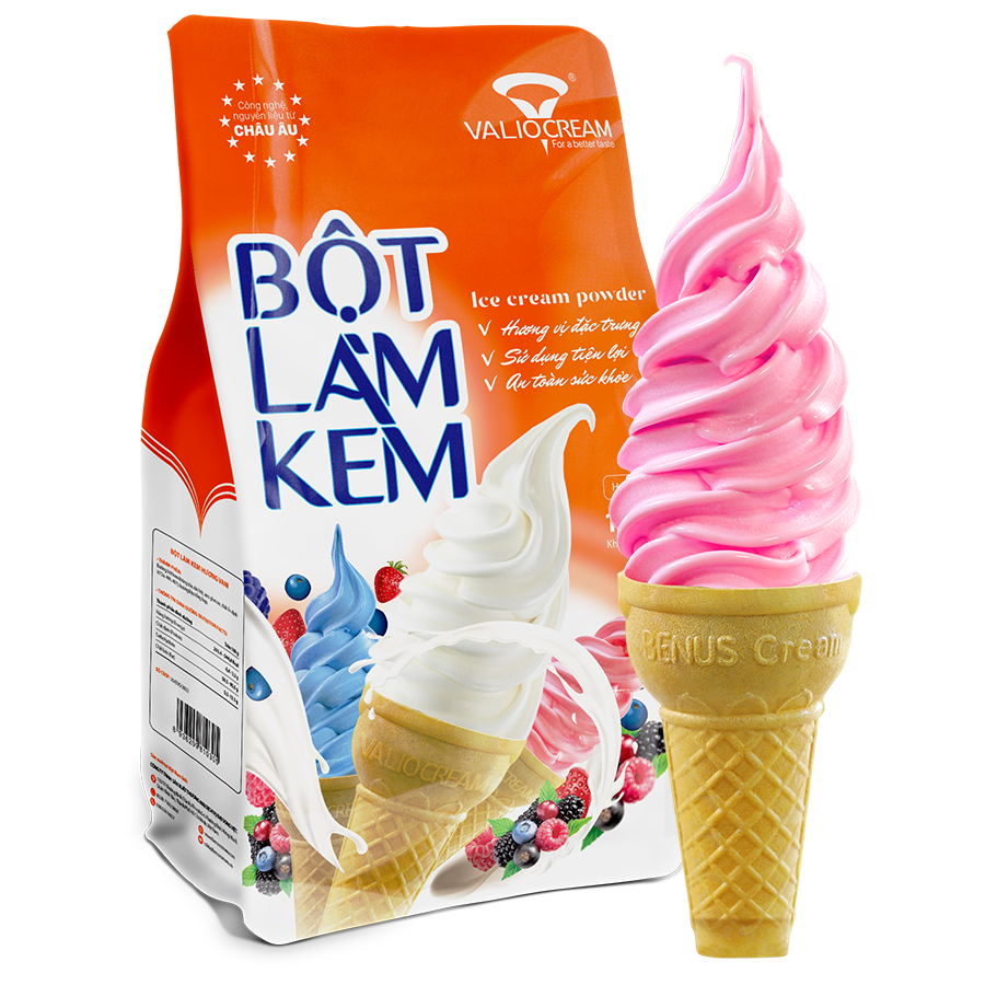 Bột làm kem Dâu
