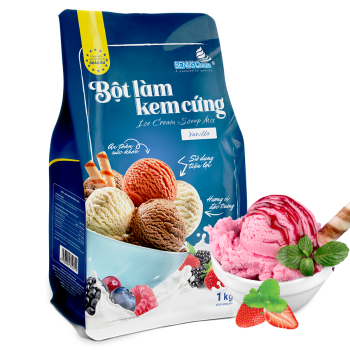 Bột làm kem cứng Dâu